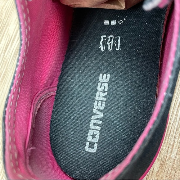 Converse All Star Low Tops Black Pink Sneakers Size 5 Junior - Picture 11 of 13